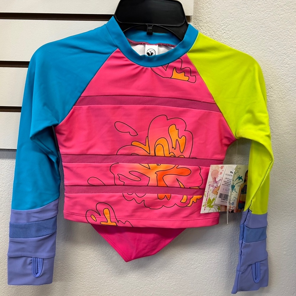 Limeapple Rashguard Set Flower